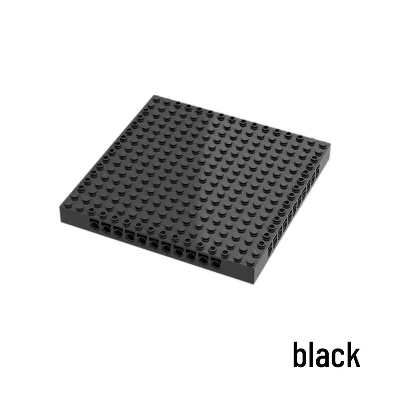 Lego-Compatible 16x16 Brick Plate with Holes - Thick Baseplate for Easy Assembly