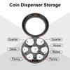 PATIKIL Coin Dispenser Portable Coin Organizer Compact Aluminum Pocket Coin Case Car Wallet Pocket Quarter Dime Nickel Storage Green