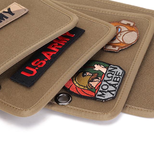 Velcro Tactical Patch Display Board - Military Fan Armband and Storage Organizer
