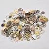 Steampunk Multicolor Gear Pendant: DIY Alloy & Resin Jewelry Accessory
