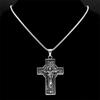 Punk Jesus Christ Necklace for Women Men Silver Color Stainless Steel Male Chain Biker Party Jewelry Corrente Masculina NZZ436S2
