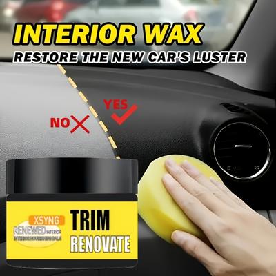 Multi Purpose Automotive Repair Polishing Wax - Interior Gloss and Tire Protectant, Dashboard, Multi Color Vehicle Yellowing Repair