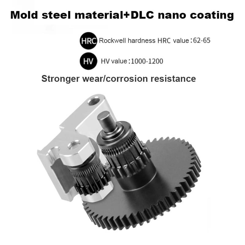 Dual Driver Gear For Flashforge AD5M AD5M PRO Extrusion Wheel 3D Printer Part Hard Steel DLC Nano Coating Gear For AD5M Extruder