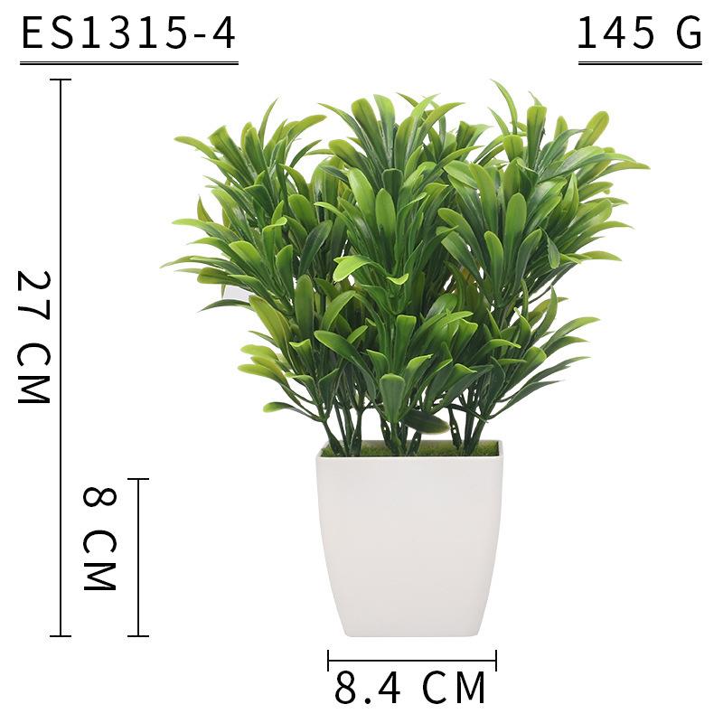 Simulated Plant Decorative Potted Plants, Indoor Desktop Simulated Green Plant Ornaments, Plastic Plant Potted Plants
