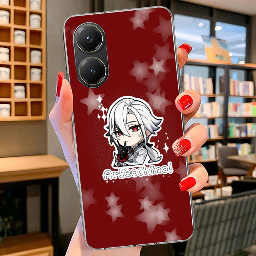 Arlecchino Genshin Impact Phone Case For Xiaomi Poco F7 Ultra X7 X6 X5 Pro M7 Redmi 15C 15 13C 13 12C 12 10C 10 9A 9C 9T 9 Shell