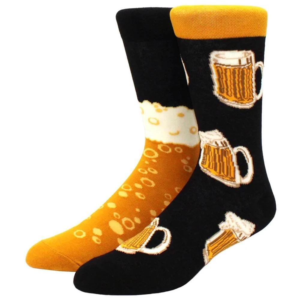 Herren Damen Socken Kreative AB Asymmetrische Baumwollsocken Mode Persönlichkeit Trend Cartoon Paar Lustige Socken Täglich Große Größe Socken