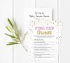 Inkdotpot 50-PackA  Baby WordA  ScrambleA  Baby ShowerA  Game Cards Confetti Star Gender Neutral Party Supplies-Fun Baby Shower