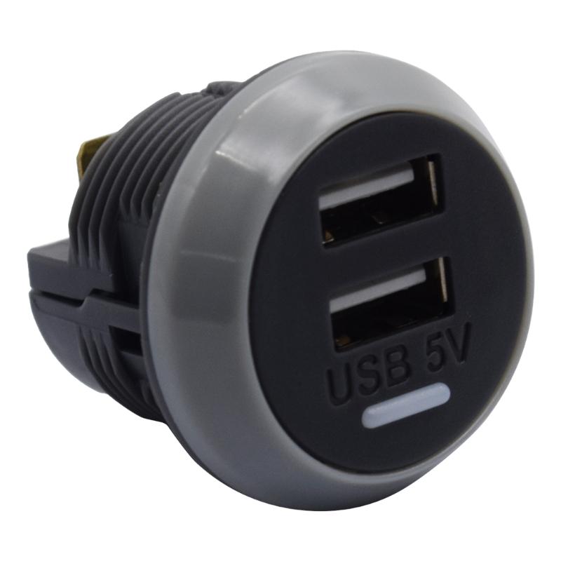

Dual USB Charger Socket Power Outlet 3.1A/4.8A/3.1A to 4.2A for Car Boats Marine RV Mobile 1