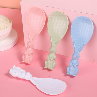 Household Cute Little Bunny Rice Spoon Can Stand Rice Spatula Non-stick Rice Rice Cooker Serving Rice Spoon Rice Spatula