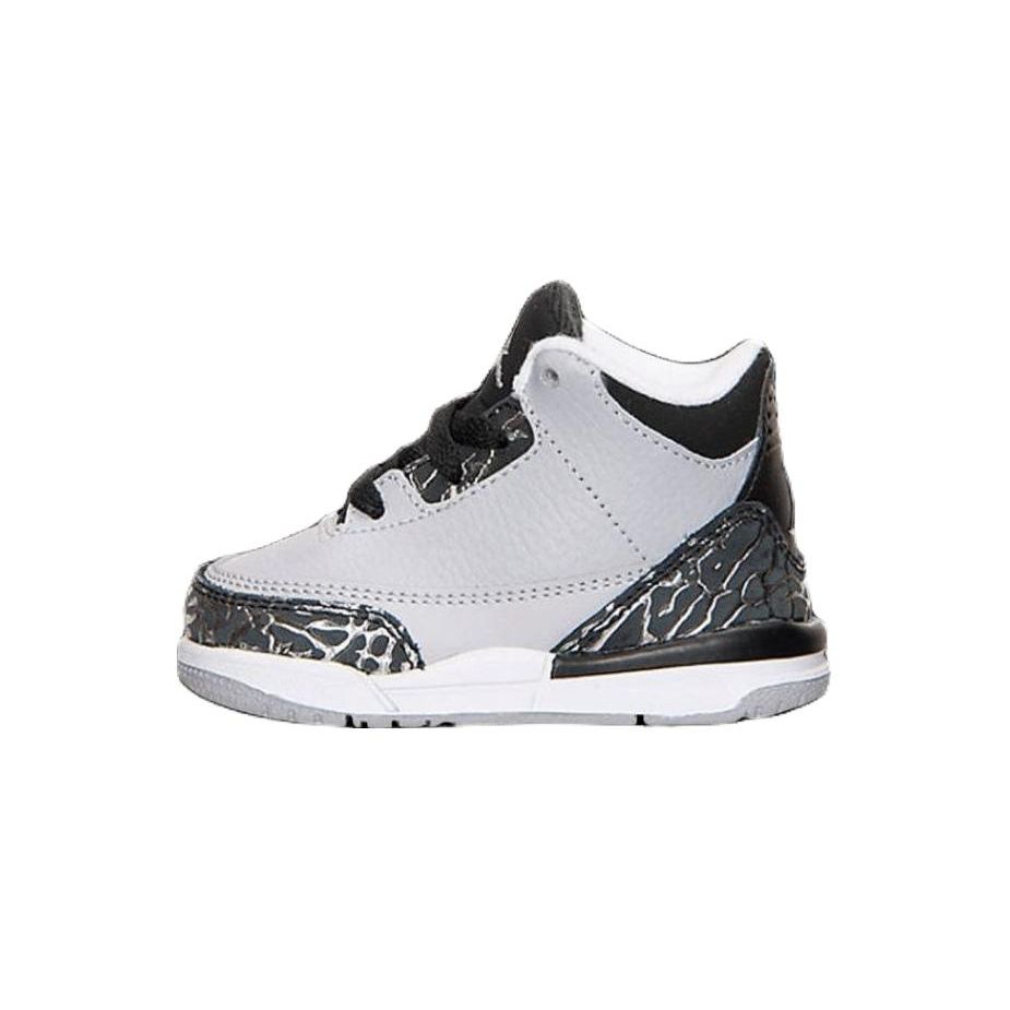 

Air Jordan Jordan 3 Retro BT Wolf Grey Детские кроссовки Металлик-Серебристый-Черный 832033-004