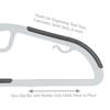 8 Pack S-Shape Non Slip Plastic Shirt Hanger with Tie Bar In White