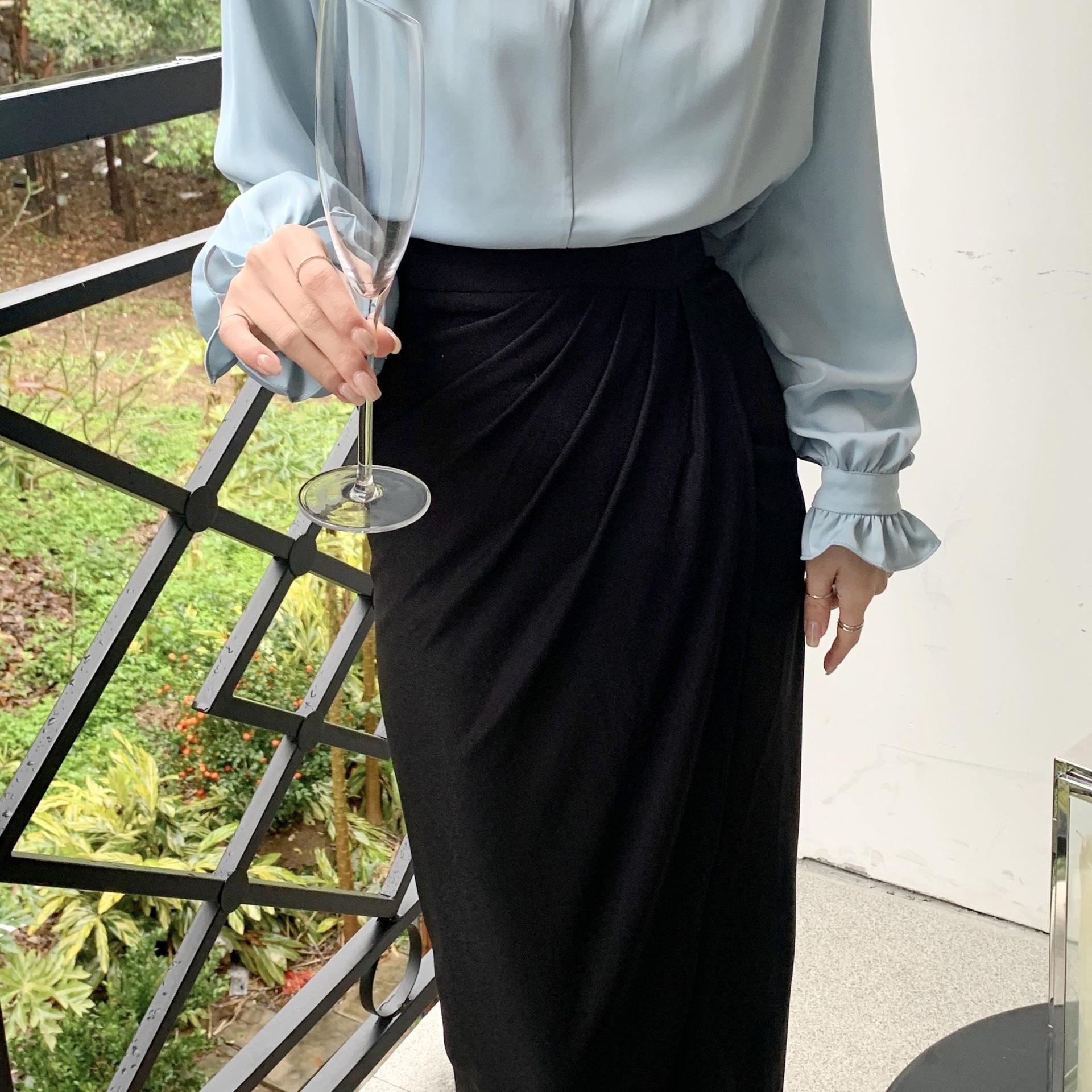 2025 European French Two-Piece Top and Skirt Set - Spring/Summer Elegance for Mature Socialites Extra Large