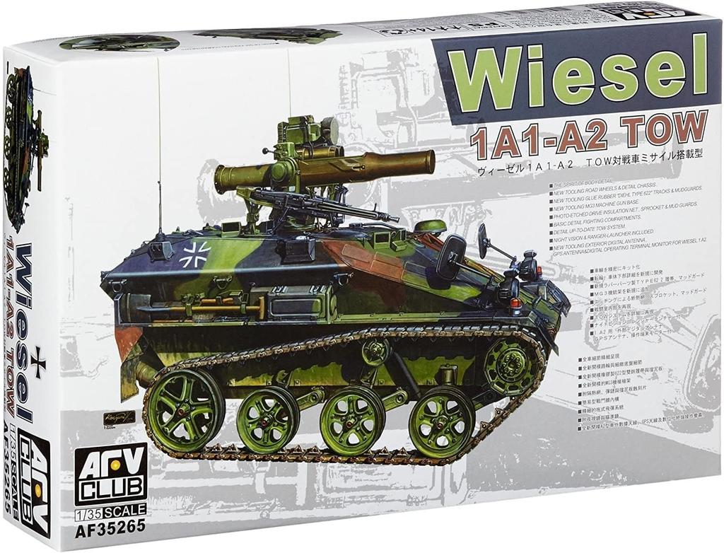 Model plastic montat pe rachetă AFV Club Wiesel TOW 1/35 1A1-A2