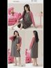 Women's 100% Cotton Knee-Length Long-Sleeve Nightdress for Spring and Autumn