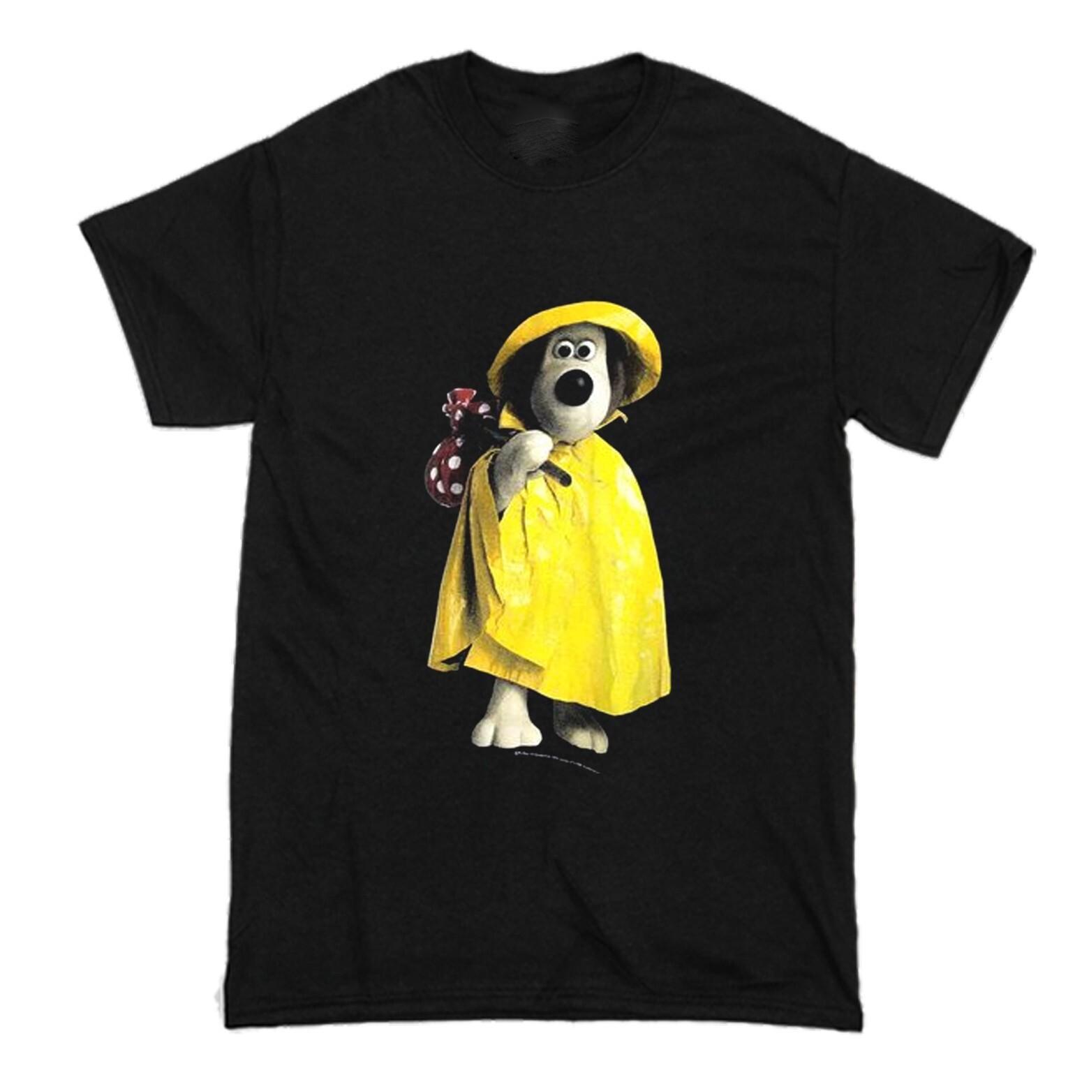

Vtg Vintage Wallace & Gromit Funny Cotton All Size Unisex Black Shirt MM012 5XL різнокольоровий