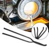 Crucible with Ergonomic Handle And Pliers - Essential Tool for Metal Casting Practical