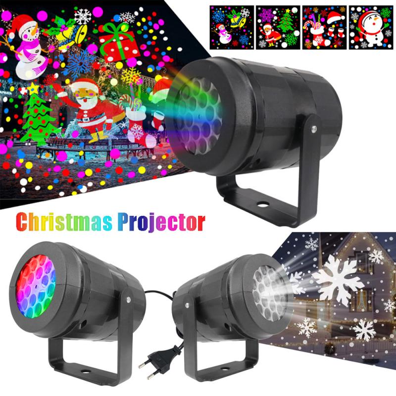 Outdoor Christmas Lights Holiday Led Projection Lamp Waterproof Xmas Decor Snowflake Laser Light Party Stage Lights Dropshipping