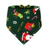 Holiday Pet Neckwear, Soft Christmas Neckerchief Cartoon Printed Dog Scarf Collar for Picture Days, Party Wear and Seasonal Style