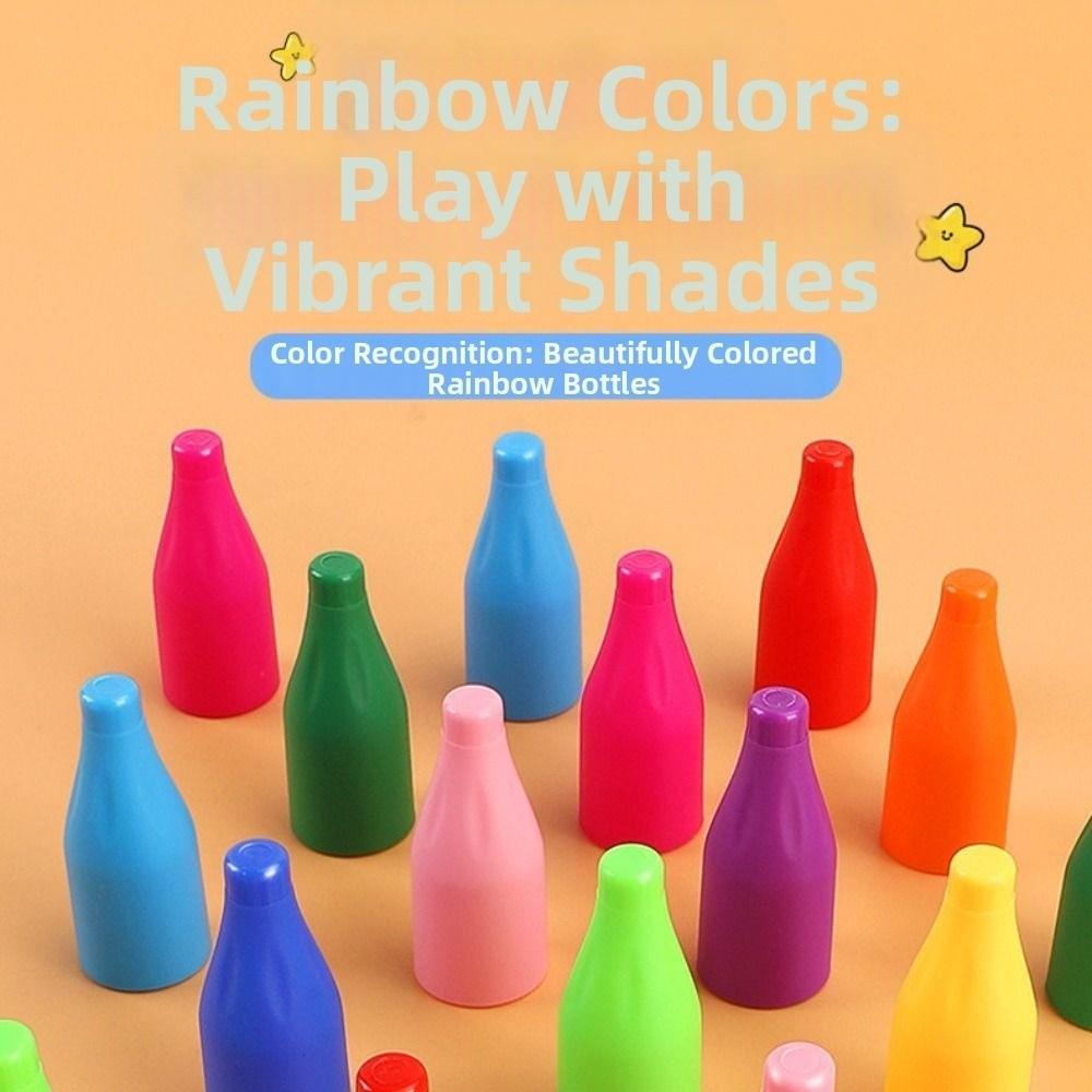 2Set Interactive Bottle Matching Game Creative Color Matching Sensory Game  Boys Girls