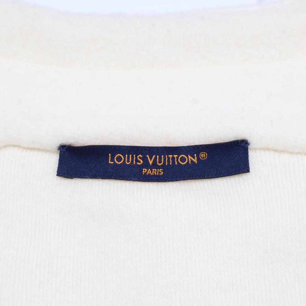 LOUIS VUITTON Domestic regular 1AGJXH quilted texture wool blouson Jacket XL Milky whiteUsed