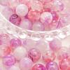 8-10mm Half-Sugar Bubble Glass Bead Bracelet - Handmade Round Loose Beads for Jewelry Making