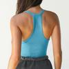 Spring Women's Super Soft Ribbed Knit Tank Top European American Sexy Slim Fitted Top Inner Layering Cami