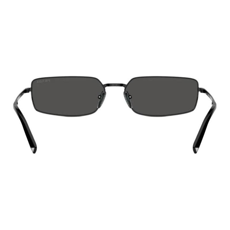 Prada [Available Prescriptions] Solid Color Design Rectangular Sunglasses Women's Black