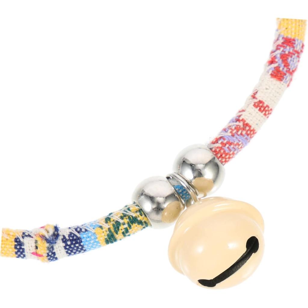 Pet Collar Colored Collar Cat Dog Bell Necklace Adjustable Dog Collar Soft and Comfortable