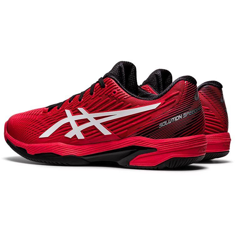Asics Solution Speed FF 2 Electric Red Men Sneakers White 1041A182-601