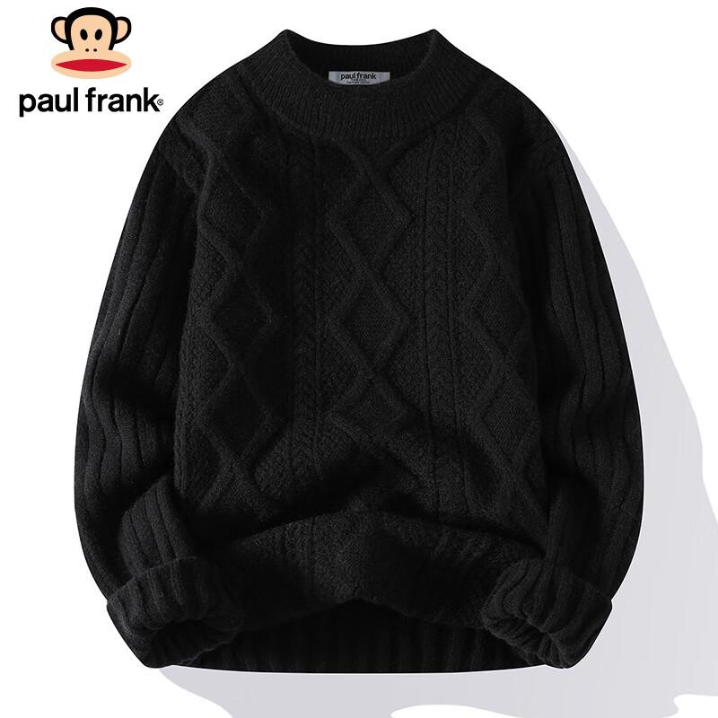 Paul Frank Men's Cable Knit Round Neck Sweater