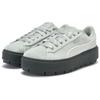 Puma Platform Comfortable Versatile Durable Low-Top Sneakers Women Sneakers Light-Gray 406752-05