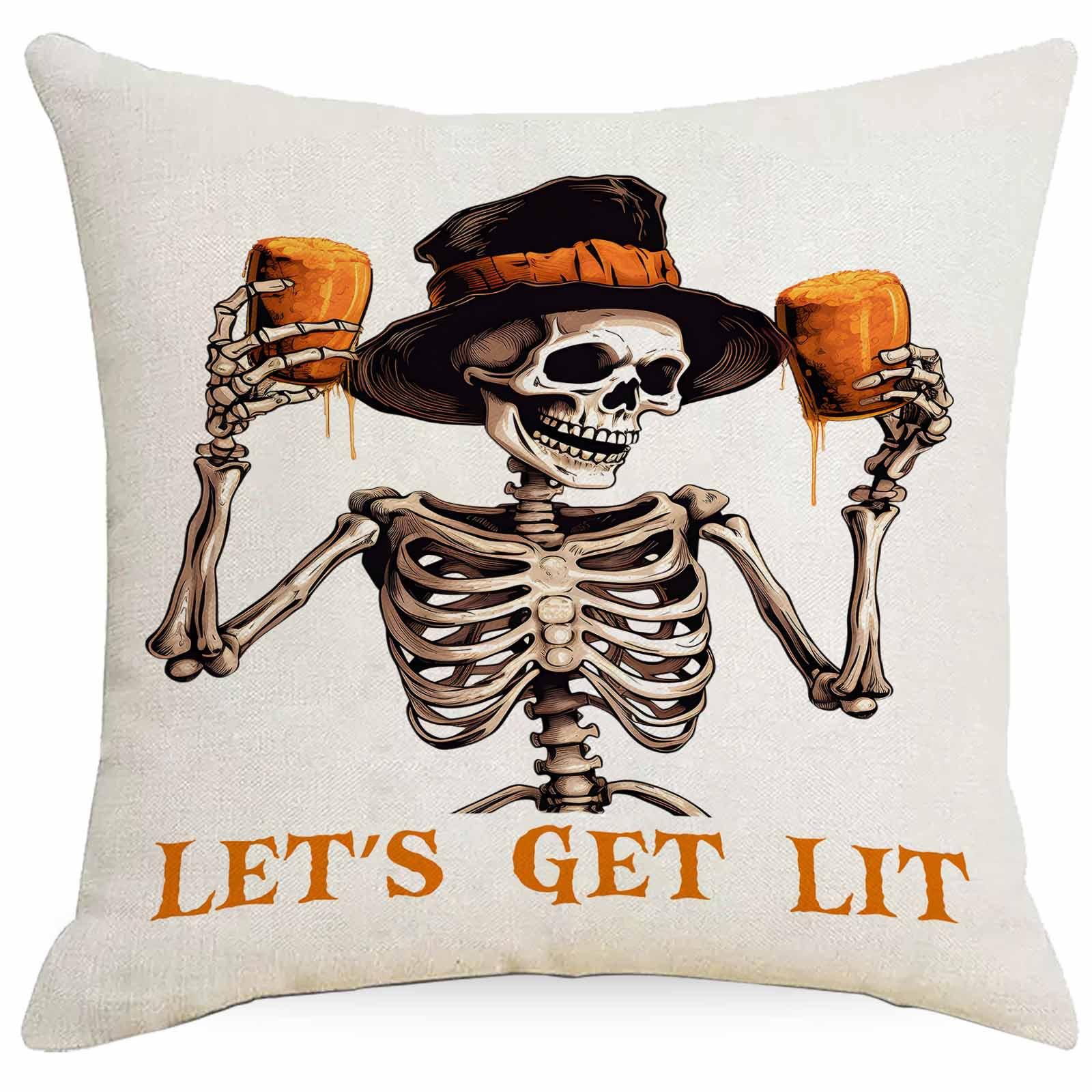 

New Halloween Pillowcase Home Backrest Cushion Sofa Cushion Linen Pillowcase 45 * 45Cm