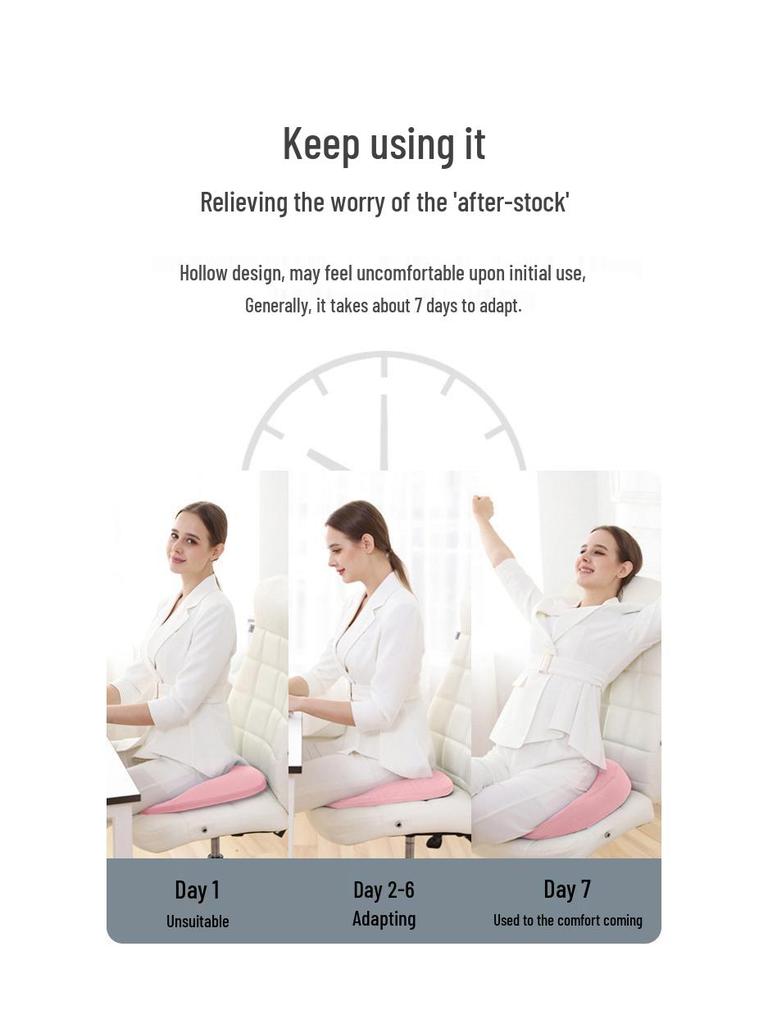 Memory Foam Hemorrhoid Relief Cushion - Round, Universal, and Ideal for Long Sitting