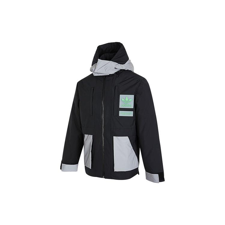 adidas originals Innov Fab Downj Casual Stay Warm Sports hooded down Jacket Black Men s H66017 S