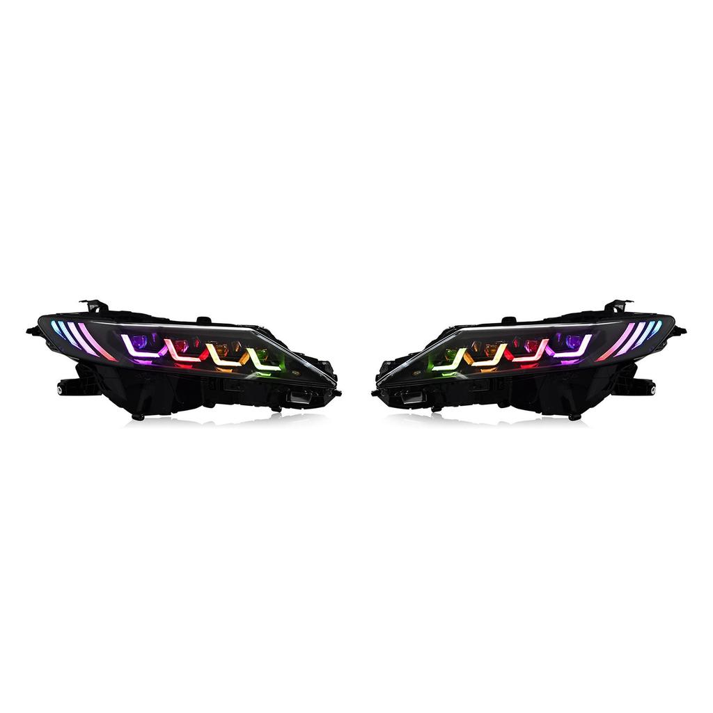 Toyota Camry 2018-2023 8th Gen LED Headlight Assembly with RGB Turn Signals and Daytime Running Lights