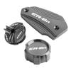For Kawasaki ER6N ER-6N 2009-2016 Accessories Motorcycle Rear Front Brake Fluid Reservoir Covers & Oil Filler Cap Protector
