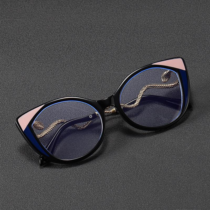 Vintage Snake Cat Eye Reading Eye Glasses Women Myopia Customize Prescription Optical Lens Anti Blue Light Photochromic Frame