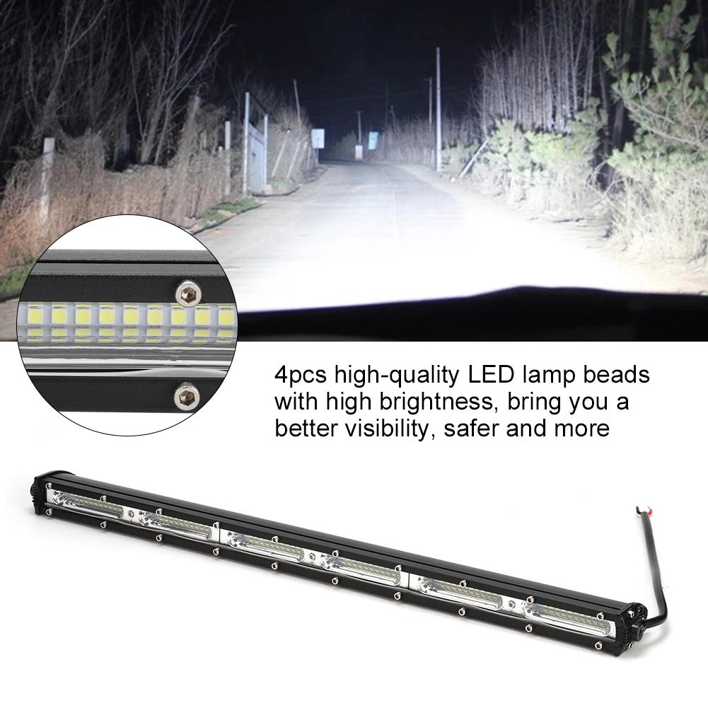 180W Universal Car Boat Modified 60LED Work Lamp Bar Driving Light Accessory