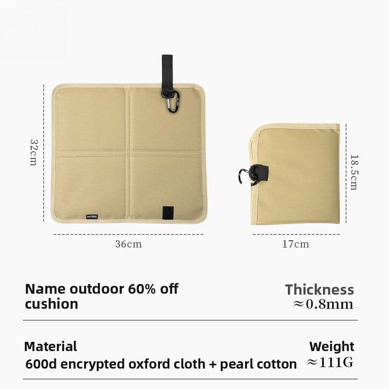 

Outdoor Foldable Seat Cushion Portable Camping Mat Moisture-Proof Sitting Pad for Travel Hiking Picnic Oxford Cloth Beach Mat