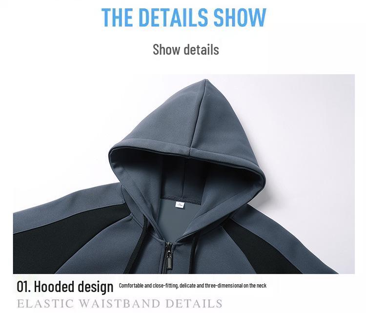 Herren Trendy Kapuzenstrickjacke: Frühling/Herbst 2024 Hong Kong Stil Lockere Jacke für Paare