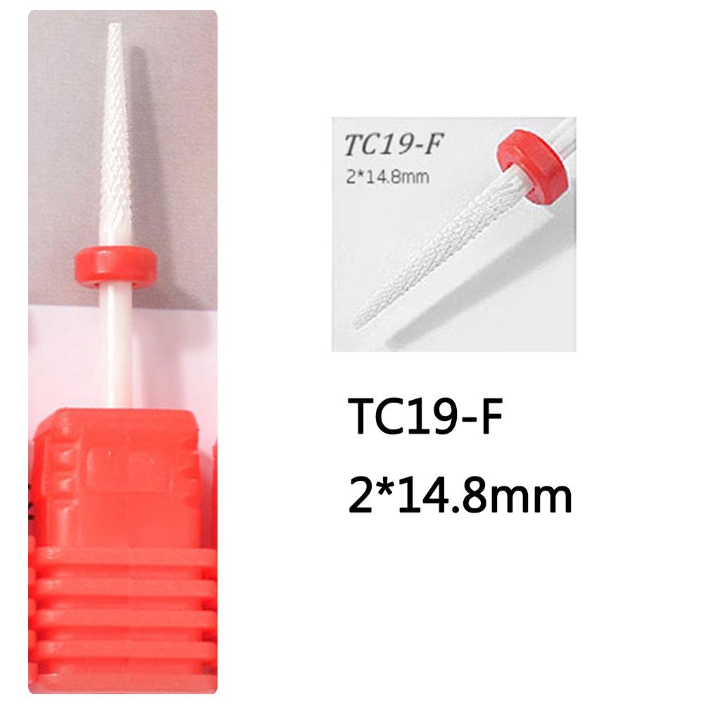 Broca de Uñas Cerámica Fresa Pedicura Removedor Esmalte en Gel Accesorios de Nail Art Preferenciales