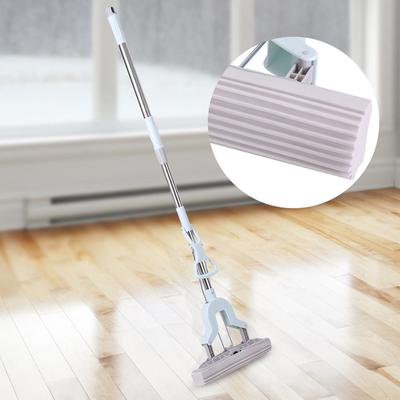 Stainless Steel Telescopic Handle Absorbent Sponge Mop Home Floor Cleaning Tool