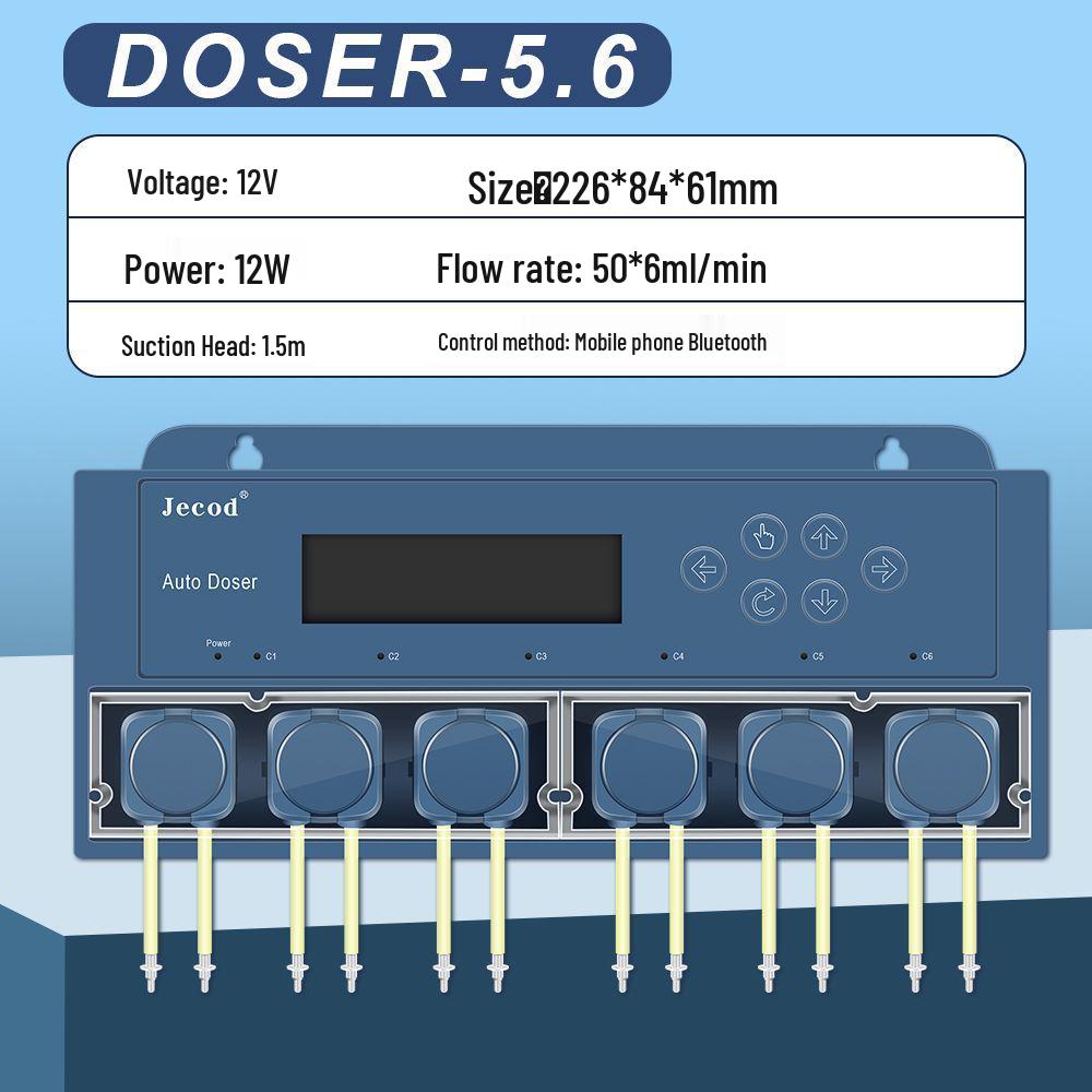 Smart Jebo Four-Head Silent Dosing Pump with Mobile Control - wfDOSER2.4 Compatible