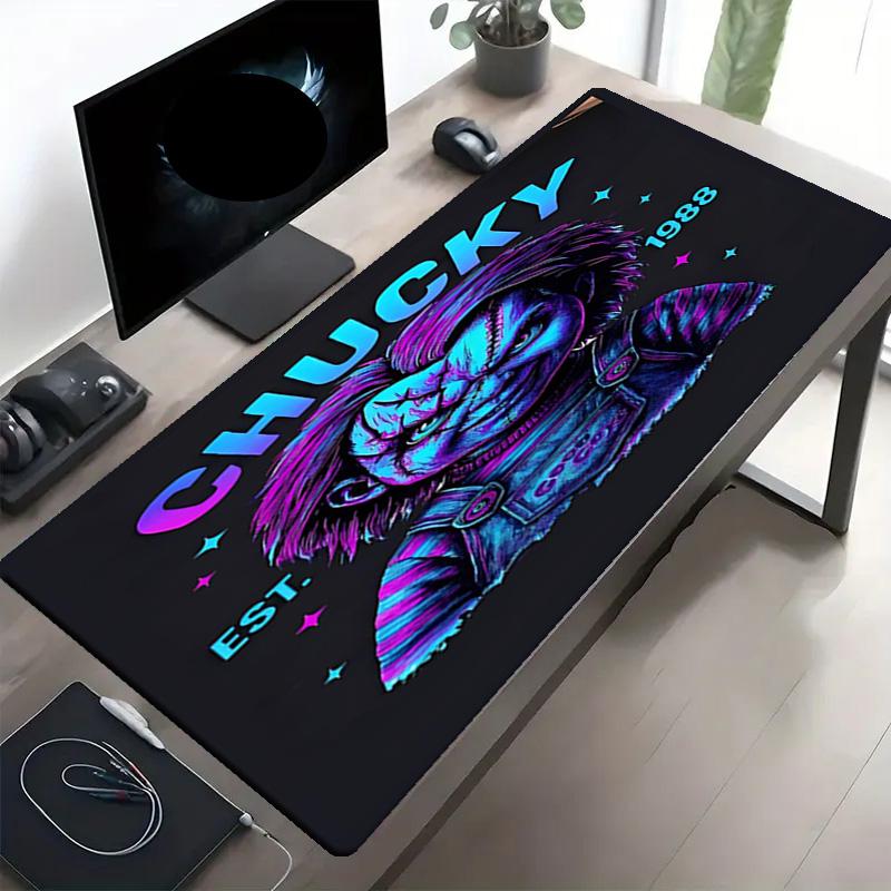 Bride of Chucky Print Mouse Pad, Anti‑Slip Desktop keyboard Mat, for PC Laptop Gaming Working Daily Use, Cool Festival Surprise Gift