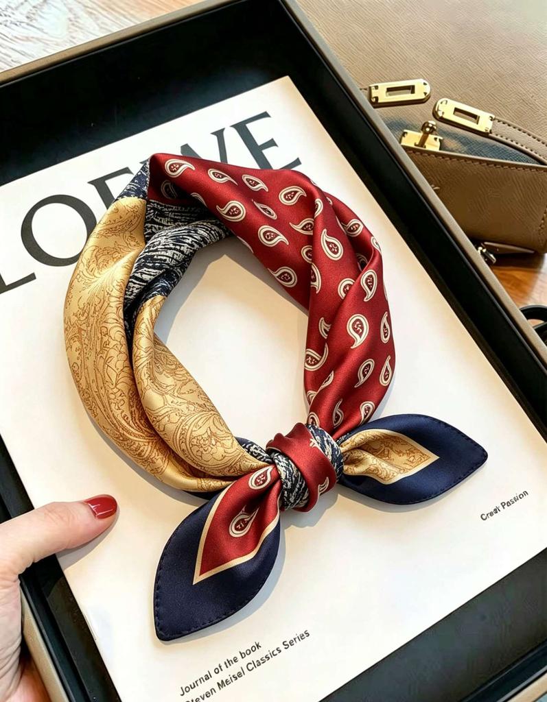 [111 Mulberry Silk] Silk Silk Scarf Spring Fashion Versatile Silk Square Scarf High-end Scarf Women