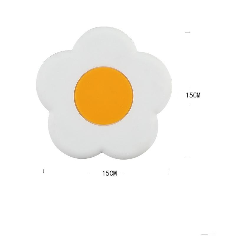 Flower Silicone Coasters Creative Cute Desktop Tea Coaster Heat-resistant Waterproof Mats Home Placemats Things for The Kitchen