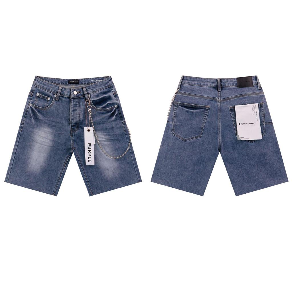 RogueWave Trendy Streetwear Ripped Luxury Clothing Men's Denim Knee Length Shorts Summer Solid Distressed Jeans
