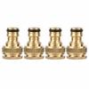 4PCS Quick Connect Hose Connector 1/2" and 3/4" Female Thread Hose Adapter  Garden Irrigation