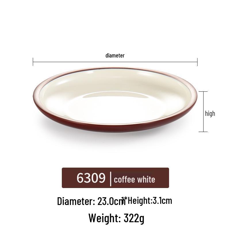 Melamine Rectangular Plate for BBQ & Side Dishes - Imitation Porcelain Tableware