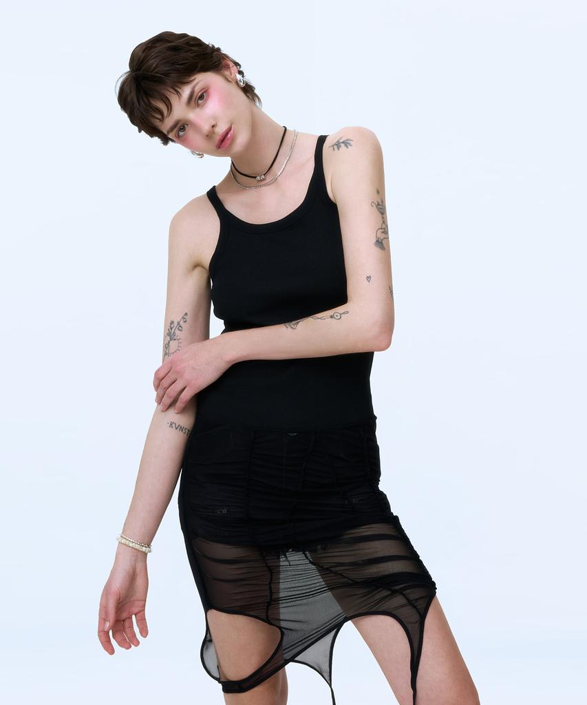 INSTANTFUNK Two-Way Sleeveless - Black